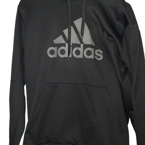 Adidas Men’s Hoodie – Size L – Black with Logo - Picture 3 of 4